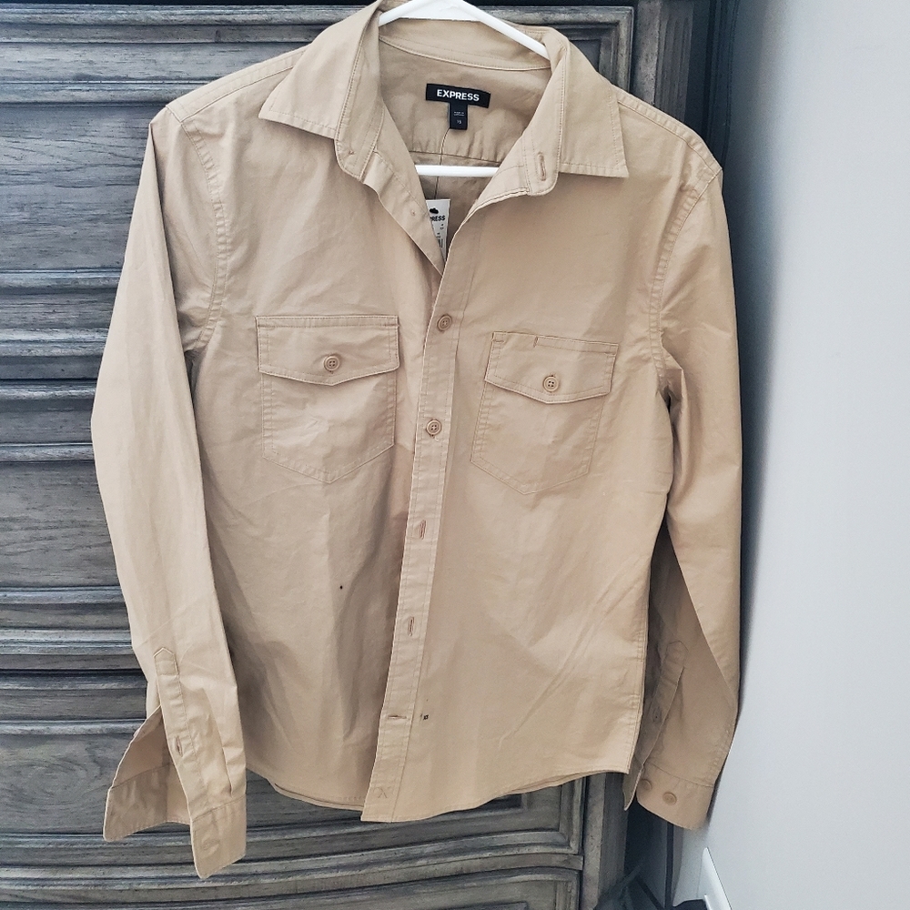 Express Men's long sleeve button down